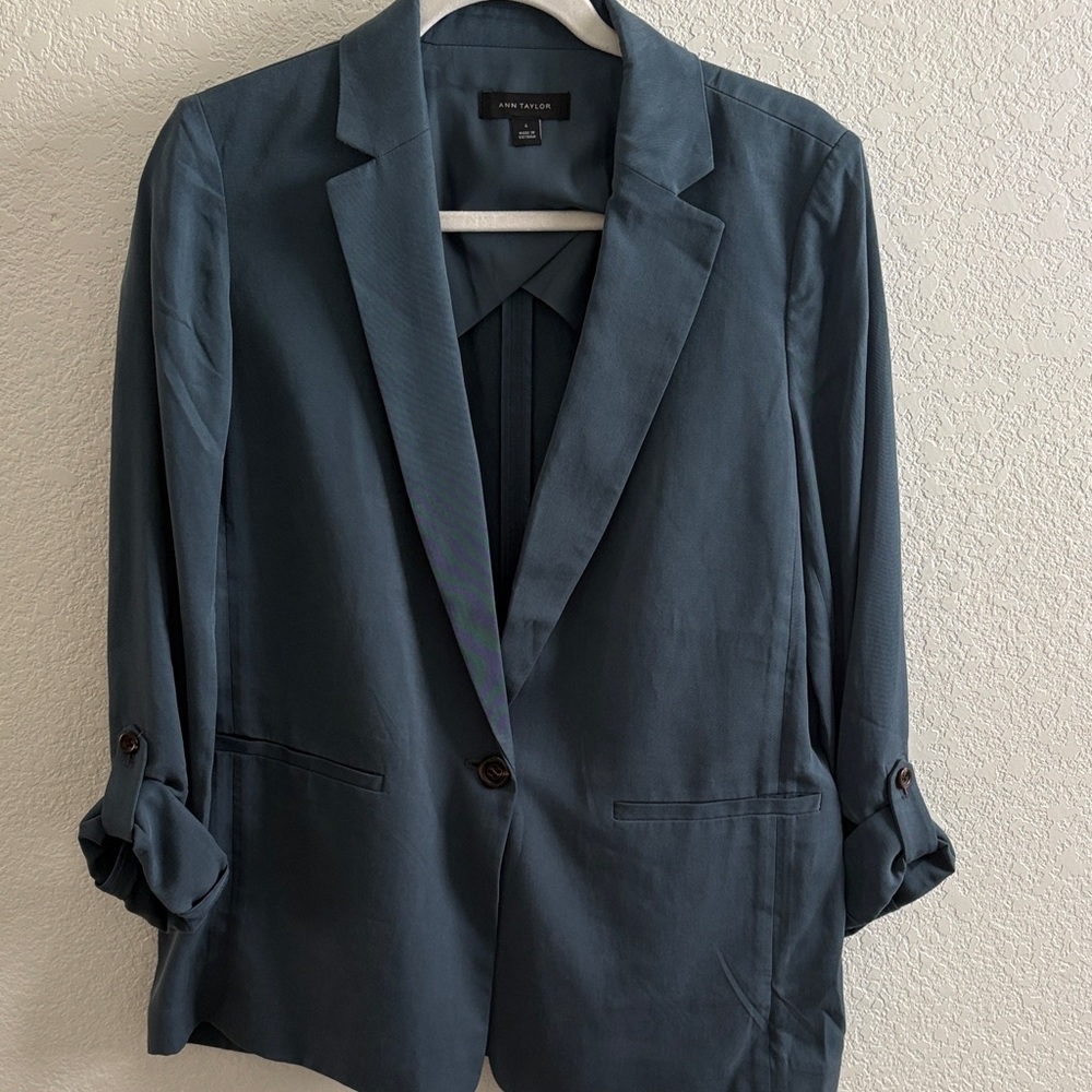 Ann Taylor Blue Women's Blazer